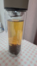 富光男女士双层玻璃杯 高硼硅玻璃304茶隔水杯子 带茶隔泡茶杯320ml 实拍图