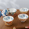 美浓烧（Mino Yaki） 【日本原装进口】餐具陶瓷碗日式釉下彩洗碗机可用家用饭碗 4.5英寸山茶花饭碗5件套【无盒】 实拍图
