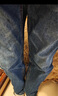 真维斯（Jeanswest）王一博代言牛仔裤男秋冬新款天丝舒适修身直筒高端潮牌休闲裤子男 蓝灰【加绒保暖】 30 码(2尺3) 【建议110-120斤】 实拍图