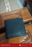 稻草人男士钱包短款商务头层牛皮横款两折票夹多卡位钱夹情人节礼物 实拍图