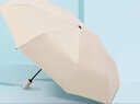 天堂 全自动阳伞三折 全自动折叠太阳伞遮阳伞黑胶防晒伞 奶酪色 实拍图