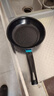 【亏本清仓】韩式麦饭石色不粘锅平底锅铁锅电磁炉不带盖 黑色小煎锅 16cm 实拍图