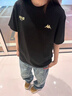 卡帕（Kappa）背靠背情侣纯棉T恤简约宽松显瘦上衣运动短袖2026新款K0D32TD21V 暗夜蓝906【复古百搭丨舒适透气】 XL 尺码偏小，建议拍大一码 实拍图