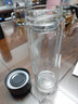 【京东物流配送】高硼硅双层玻璃杯大容量泡茶杯水杯子茶水分离杯 【双层加厚】茶杯350ml1只 实拍图