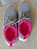 骆驼（CAMEL）网面透气跑步女鞋轻量健步运动鞋子 CD2223L6852 灰/梅红 37 实拍图