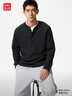 优衣库男装女装情侣华夫格亨利领套头衫长袖T恤479784 482766 482766/09黑色 XL 实拍图