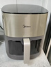美的（Midea）炎烤免翻面空气炸锅蒸烤一体上下双热源可视窗口家用多功能大容量6.5L金属内腔智能全自动 KZC6502 实拍图