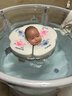 iuu婴儿游泳桶免安装 儿童洗澡桶 可折叠泡澡桶家用新生儿游泳池浴桶 【免安装-透明】巨无霸+游泳圈 母婴级面料，耐磨稳固防变形 实拍图