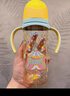 贝亲（Pigeon）自然成长翻盖直饮吸管 大童奶瓶330ml 马戏团 18月+ AA279 实拍图