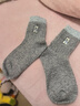 猫人女童袜子秋冬季加厚儿童袜男韩版刺绣小狗冬天拼色保暖中筒袜 实拍图