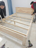 意米之恋橡胶木实木床大板床1.5m*2m床+10cm椰棕床垫包安装 DBA-04 (套装) 实拍图