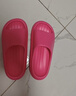 朴西新款EVA踩屎感厚底拖鞋女士居家室内情侣拖鞋男 树莓红 37-38 实拍图