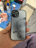 XP适用苹果15手机壳镜头全包iphone15软散热磨砂卡通男女生防摔商务高级感保护外壳-石墨灰靓丽熊仔 实拍图