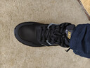 安踏男鞋革面防泼水跑步鞋男黑色轻便防滑休闲鞋运动鞋旅游鞋子男 实拍图