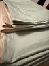 京东京造 植素超柔贡缎 60支长绒棉A类纯棉床单床上四件套 1.8米床 浅豆绿 实拍图