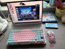 重力星球破茧75机械键盘电竞游戏无线有线蓝牙三模gasket客制化果冻键帽 键鼠套组 星光粉礼盒装 实拍图
