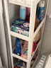 宜家（IKEA）维灰恩多层置物架夹缝架卫生间浴室家用收纳架搁架单元角架 白色37x23x101 实拍图