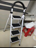 熊居 梯子家用折叠室内楼梯人字梯多功能加厚碳钢步梯爬梯便携 升级安全卡扣*白色五步梯 实拍图