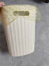 五月花手提压圈垃圾桶10L*2只装奶黄客厅厨房卫生间厕所家用垃圾桶 实拍图