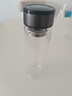 【京东物流配送】高硼硅双层玻璃杯大容量泡茶杯水杯子茶水分离杯 【双层加厚】茶杯350ml1只 实拍图