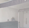全品屋蒙古包蚊帐架免安装可折叠家用婴儿防摔拉链坐床式宿舍一体式床帘 【单门全底条纹灰】1.2*2.0米M 实拍图