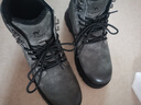 骆驼（CAMEL）王俊凯同款冬加绒户外工装马丁大黄靴男 G15W076038R 砖瓦灰 42 实拍图