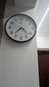 康巴丝（Compas）挂钟客厅 简约静音客厅石英钟表挂墙时钟 c2866 黑色 30.5cm直径 实拍图