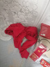 浪莎大红色本命年女士内衣套装保暖衣服纯棉秋衣秋裤内裤2026马年礼物 纯棉4件套(1秋衣1长裤1内裤1袜)+送手提袋 XL (170) 【女款】 实拍图