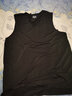 富梅瑞  冰丝无痕背心男夏季紧身弹力运动速干无袖宽肩打底汗衫男薄款 V领黑色冰丝背心 XL 实拍图