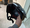 青霄 安全头盔 标准款 新国标 3C认证 抗冲击包裹式防护 电男动女四季车骑通用 黑色防晒镜片 实拍图