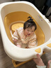 世纪宝贝（babyhood）小鳄鱼浴桶 儿童可折叠泡澡桶婴儿洗澡盆0-10岁宝宝 329洛克黄 实拍图