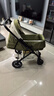 InnoTruth婴诺婴儿车睡篮推车二合一0-3岁用折叠轻便可坐可躺带减震婴幼儿 4代青芥绿【二合一】推车+睡篮 实拍图