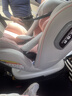 Heekin德国 儿童安全座椅汽车用0-4-12岁婴儿宝宝360度旋转ISOFIX硬接口 尊享粉(遮阳棚+上拉带+侧保护) 实拍图