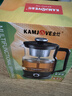 金灶（KAMJOVE）煮茶器 喷淋式煮茶玻璃养生花茶壶 电热水壶煮茶壶1L蒸茶器A-57 石墨黑 1L 实拍图