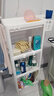 惬艺 多功能浴室置物架置地式塑料架子多层整理收纳架厕所卫生间储物架落地厨房置物架 四层带收纳篮（终身保修） 实拍图