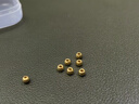 御邪黄金转运珠足金999路路通光面金珠手串串珠手链情人节礼物 3毫米特供金珠 实拍图