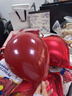 京唐情人节石榴红浪漫生日派对气球新婚房布置100只装配打气筒 实拍图