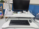 全品屋升降电脑桌升降工作台电脑升降支架台站立式升降办公书桌 气动无级升降-白桌双层80x40cm 【宽敞品质桌面】 实拍图