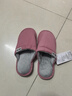 回力棉拖鞋男女士加绒秋冬季室内防臭滑保暖棉拖鞋HL0006皮红38-39码 实拍图