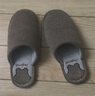 利达妮（TZLDN）室内棉拖鞋男款防滑秋冬季棉居家男士家居情侣毛布拖鞋 灰色42-43 实拍图