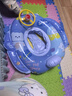 佑游泳圈儿童加厚款防侧翻男女童宝宝初学者游泳坐圈90116蓝色小熊 实拍图