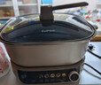 苏泊尔（SUPOR）0涂层IH电火锅火锅专用锅6L家用分体式多功能锅电磁炉2200W猛火电热锅涮煮一体电炒锅 C22-IC821 实拍图