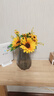 仿真花客厅装饰摆件向日葵插花小盆栽假花塑料花束餐桌花艺装饰品 向日葵花束+Life瓶 实拍图