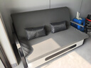 葵竹冉韵折叠沙发床一体两用小户型伸缩床阳台多功能床猫抓皮客厅折叠床 太空灰+黑架 【1.58m储物款】5cm海绵+2cm椰棕 实拍图