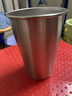 拜杰304不锈钢水杯啤酒杯防摔果汁杯冷饮杯泡茶杯口杯500ml户外野营杯 实拍图