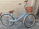 凤凰 自行车男女脚踏代步单车成人轻便学生车城市复古通勤休闲车 青柠 26寸单速蓝色 实拍图