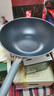 三禾0涂层炒锅无涂层不粘锅钛钢不锈钢电磁炉通用炒菜锅32cmLC32S16 实拍图