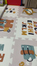 babycare爬爬垫拼接双面XPE爬行垫婴儿宝宝防摔儿童地垫-萌宠露营团6片 实拍图