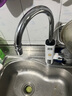 奥克斯（AUX）电热水龙头热水器加热水龙头快速热水变频恒温厨房下进水 【大屏数显】雪山白+漏保插头+万向喷头 实拍图