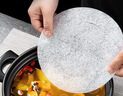 家の物语（KATEI STORY）日本食品级煲汤吸油纸食物厨房煮炖油炸汤用滤油纸膜去油膜 60枚 实拍图